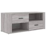Casa si Gradina - Mobilier - Comode si corpuri - Comode - Comoda TV, gri sonoma, 100x35x40 cm, lemn prelucrat - Infinity.ro