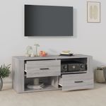 Casa si Gradina - Mobilier - Comode si corpuri - Comode - Comoda TV, gri sonoma, 100x35x40 cm, lemn prelucrat - Infinity.ro