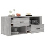 Casa si Gradina - Mobilier - Comode si corpuri - Comode - Comoda TV, gri sonoma, 100x35x40 cm, lemn prelucrat - Infinity.ro