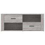 Casa si Gradina - Mobilier - Comode si corpuri - Comode - Comoda TV, gri sonoma, 100x35x40 cm, lemn prelucrat - Infinity.ro