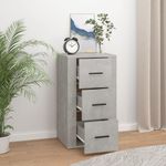Casa si Gradina - Mobilier - Comode si corpuri - Comode - Servanta, gri beton, 40x33x70 cm, lemn prelucrat - Infinity.ro