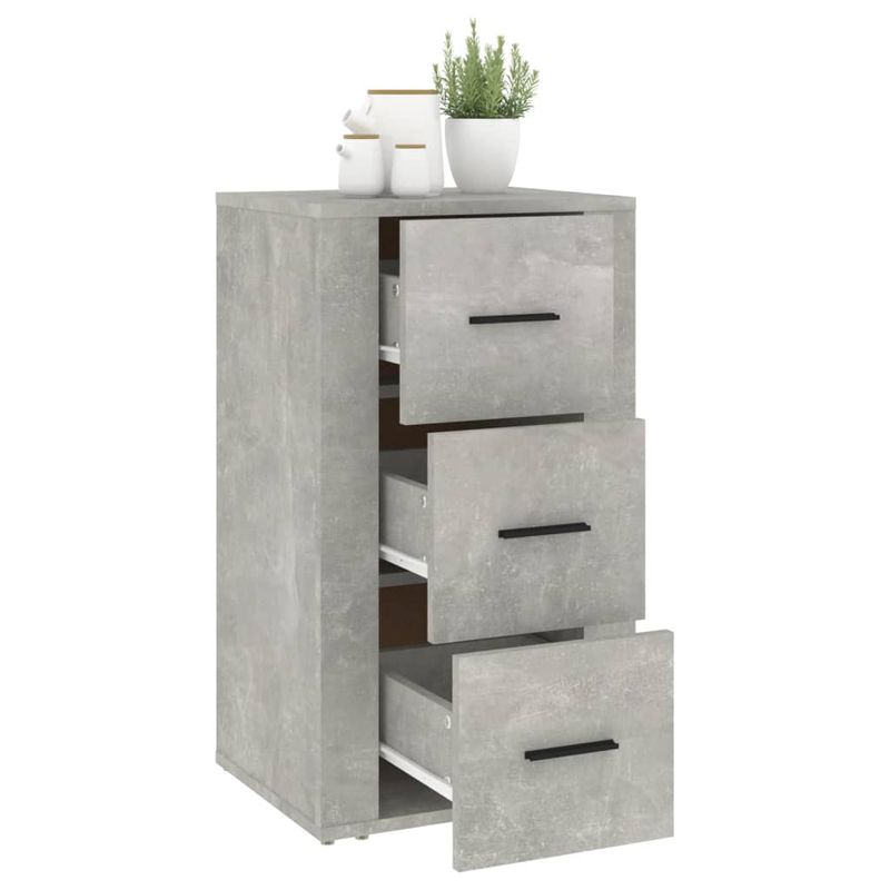 Casa si Gradina - Mobilier - Comode si corpuri - Comode - Servanta, gri beton, 40x33x70 cm, lemn prelucrat - Infinity.ro