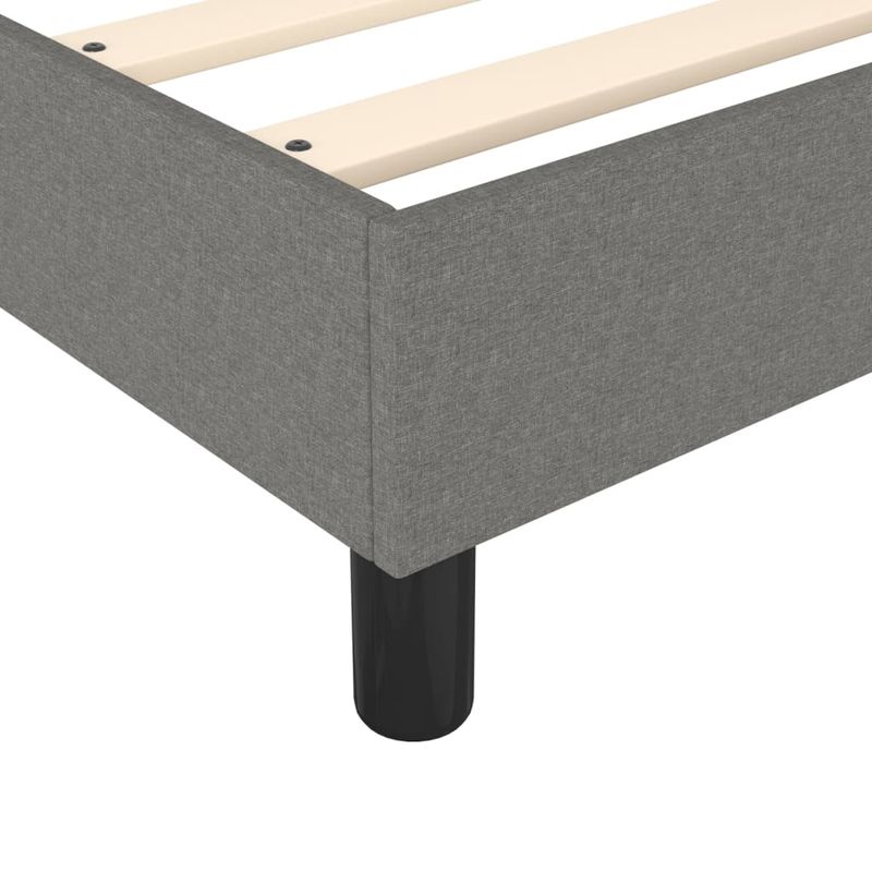 Casa si Gradina - Mobilier - Paturi si accesorii - Paturi - Pat box spring cu saltea, gri inchis, 180x200 cm, textil - Infinity.ro