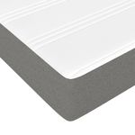 Casa si Gradina - Mobilier - Paturi si accesorii - Paturi - Pat box spring cu saltea, gri inchis, 180x200 cm, textil - Infinity.ro