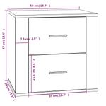 Casa si Gradina - Mobilier - Comode si corpuri - Noptiere - Noptiera, alb, 50x39x47 cm - Infinity.ro