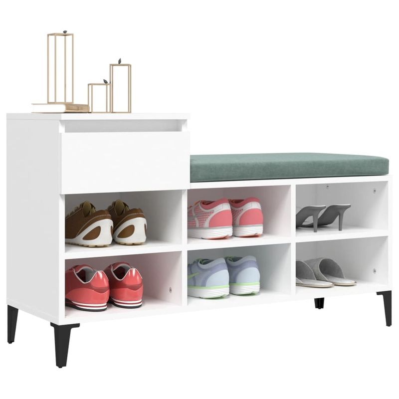 Casa si Gradina - Mobilier - Organizare si depozitare - Organizator incaltaminte - Pantofar, alb, 102x36x60 cm, lemn compozit - Infinity.ro