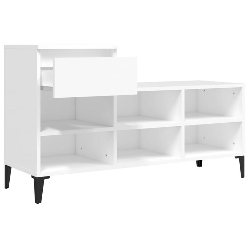Casa si Gradina - Mobilier - Organizare si depozitare - Organizator incaltaminte - Pantofar, alb, 102x36x60 cm, lemn compozit - Infinity.ro