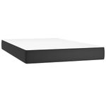 Casa si Gradina - Mobilier - Paturi si accesorii - Paturi - Pat continental cu saltea și LED, saltea și LED, negru, 120x200cm, piele ecologica, model nasturi - Infinity.ro