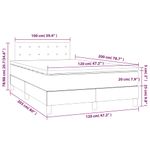 Casa si Gradina - Mobilier - Paturi si accesorii - Paturi - Pat continental cu saltea și LED, saltea și LED, negru, 120x200cm, piele ecologica, model nasturi - Infinity.ro