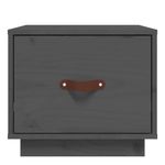 Casa si Gradina - Mobilier - Comode si corpuri - Noptiere - Noptiera, 2 buc., gri, 40x34x35 cm, lemn masiv de pin - Infinity.ro