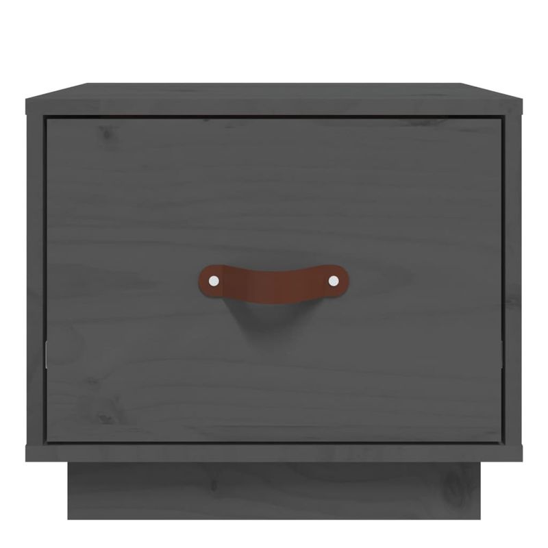 Casa si Gradina - Mobilier - Comode si corpuri - Noptiere - Noptiera, 2 buc., gri, 40x34x35 cm, lemn masiv de pin - Infinity.ro