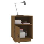 Casa si Gradina - Mobilier - Comode si corpuri - Noptiere - Noptiera, 2 buc, maro miere, 40x34x55 cm, lemn masiv de pin - Infinity.ro