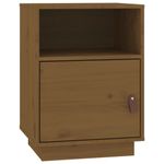 Casa si Gradina - Mobilier - Comode si corpuri - Noptiere - Noptiera, 2 buc, maro miere, 40x34x55 cm, lemn masiv de pin - Infinity.ro