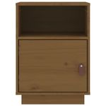 Casa si Gradina - Mobilier - Comode si corpuri - Noptiere - Noptiera, 2 buc, maro miere, 40x34x55 cm, lemn masiv de pin - Infinity.ro