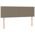 Casa si Gradina - Mobilier - Paturi si accesorii - Paturi - Pat continental cu saltea gri taupe 140x200 cm material textil - Infinity.ro