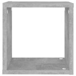 Casa si Gradina - Mobilier - Biblioteci si rafturi - Rafturi - Rafturi de perete cub, 4 buc., gri beton, 26x15x26 cm - Infinity.ro