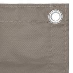Casa si Gradina - Gradina si terasa - Umbrele si pavilioane - Umbrele - Prelata balcon, gri taupe, 120x400 cm, tesatura oxford - Infinity.ro