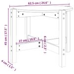 Casa si Gradina - Mobilier - Mese si birouri - Masute de cafea - Masuta de cafea, Ø 62,5x45 cm, lemn masiv de pin - Infinity.ro