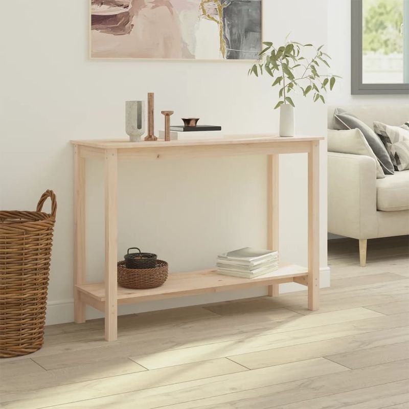 Casa si Gradina - Mobilier - Comode si corpuri - Console - Masa consola, 110x40x80 cm, lemn masiv de pin - Infinity.ro