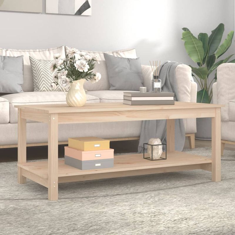 Casa si Gradina - Mobilier - Mese si birouri - Masute de cafea - Masuta de cafea, 110x55x45 cm, lemn masiv de pin - Infinity.ro