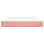 Casa si Gradina - Mobilier - Saltele si somiere - Saltele - Saltea de pat cu arcuri, roz, 140x190x20 cm, catifea - Infinity.ro