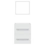 Casa si Gradina - Mobilier - Seturi de mobilier - Seturi baie - Dulap de baie cu oglinda, alb, 41x38,5x48 cm - Infinity.ro