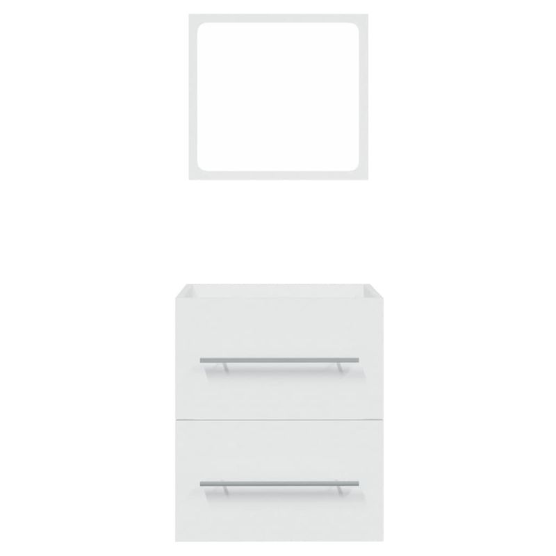 Casa si Gradina - Mobilier - Seturi de mobilier - Seturi baie - Dulap de baie cu oglinda, alb, 41x38,5x48 cm - Infinity.ro