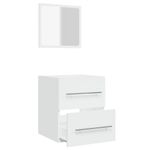 Casa si Gradina - Mobilier - Seturi de mobilier - Seturi baie - Dulap de baie cu oglinda, alb, 41x38,5x48 cm - Infinity.ro