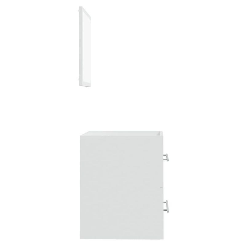 Casa si Gradina - Mobilier - Seturi de mobilier - Seturi baie - Dulap de baie cu oglinda, alb, 41x38,5x48 cm - Infinity.ro