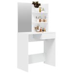 Casa si Gradina - Mobilier - Comode si corpuri - Masute de toaleta - Masa de toaleta cu oglinda, alb, 74,5x40x141 cm - Infinity.ro
