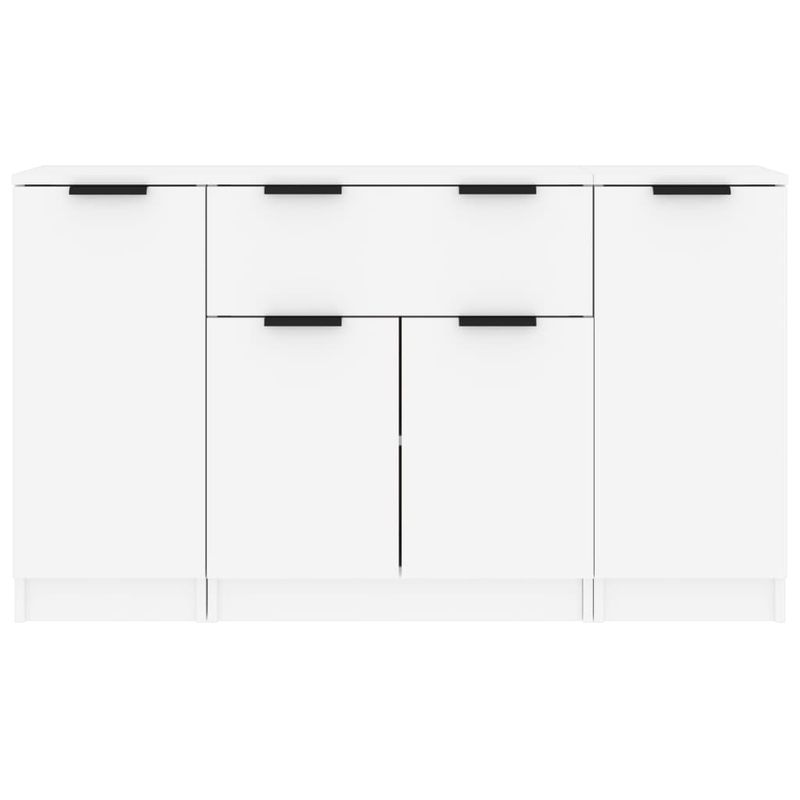 Casa si Gradina - Mobilier - Comode si corpuri - Comode - Servante, 3 piese, alb, lemn prelucrat - Infinity.ro