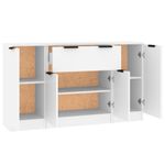 Casa si Gradina - Mobilier - Comode si corpuri - Comode - Servante, 3 piese, alb, lemn prelucrat - Infinity.ro
