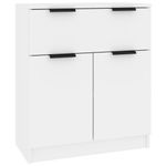 Casa si Gradina - Mobilier - Comode si corpuri - Comode - Servante, 3 piese, alb, lemn prelucrat - Infinity.ro