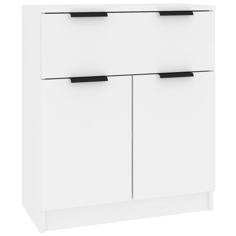 Casa si Gradina - Mobilier - Comode si corpuri - Comode - Servante, 3 piese, alb, lemn prelucrat - Infinity.ro