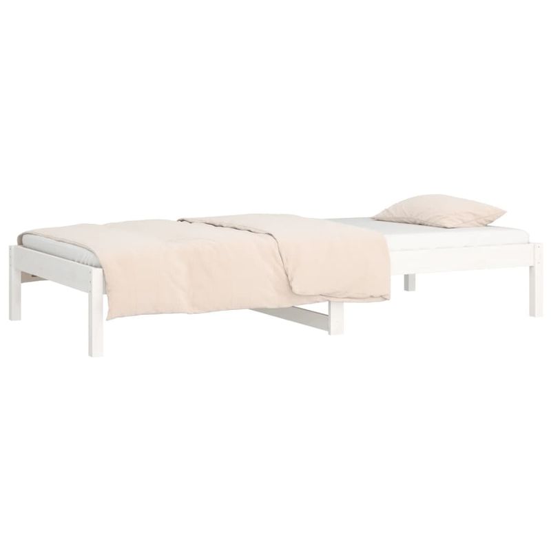 Casa si Gradina - Mobilier - Paturi si accesorii - Paturi - Pat de zi, alb, 80x200 cm, lemn masiv de pin - Infinity.ro