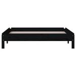 Casa si Gradina - Mobilier - Paturi si accesorii - Paturi - Pat stivuibil, negru, 80x200 cm, lemn masiv de pin - Infinity.ro