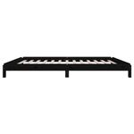 Casa si Gradina - Mobilier - Paturi si accesorii - Paturi - Pat stivuibil, negru, 80x200 cm, lemn masiv de pin - Infinity.ro