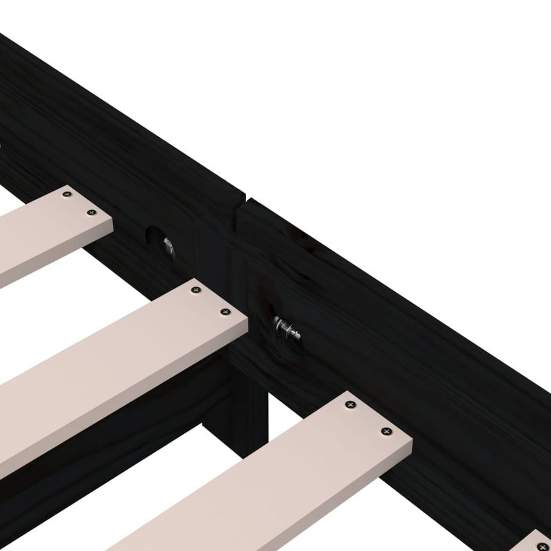 Casa si Gradina - Mobilier - Paturi si accesorii - Paturi - Pat stivuibil, negru, 80x200 cm, lemn masiv de pin - Infinity.ro