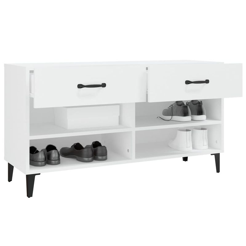 Casa si Gradina - Mobilier - Organizare si depozitare - Organizator incaltaminte - Pantofar, alb, 102x35x55 cm, lemn compozit - Infinity.ro