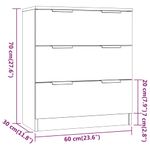 Casa si Gradina - Mobilier - Comode si corpuri - Comode - Servante, 3 piese, stejar sonoma, lemn prelucrat - Infinity.ro