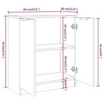 Casa si Gradina - Mobilier - Comode si corpuri - Comode - Servante, 3 piese, stejar sonoma, lemn prelucrat - Infinity.ro