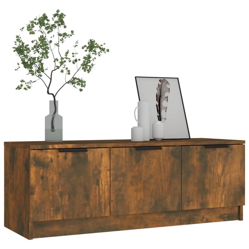 Casa si Gradina - Mobilier - Comode si corpuri - Comode - Comoda TV, stejar fumuriu, 102x35x36,5 cm, lemn prelucrat - Infinity.ro