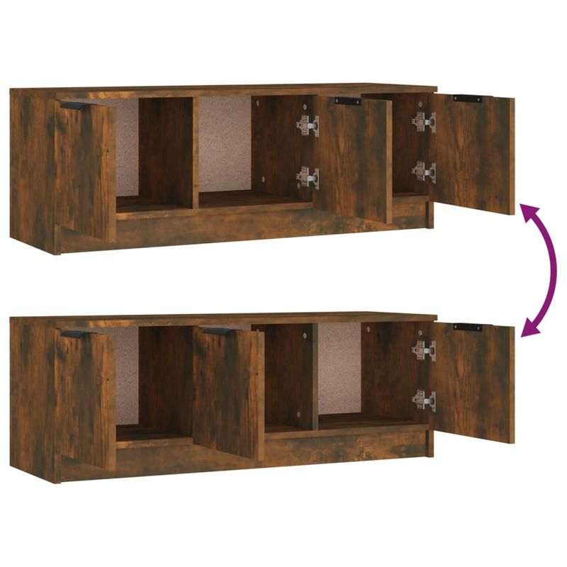 Casa si Gradina - Mobilier - Comode si corpuri - Comode - Comoda TV, stejar fumuriu, 102x35x36,5 cm, lemn prelucrat - Infinity.ro