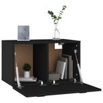 Casa si Gradina - Mobilier - Dulapuri si sifoniere - Dulapuri - Dulap de perete, negru, 60x36,5x35 cm, lemn prelucrat - Infinity.ro