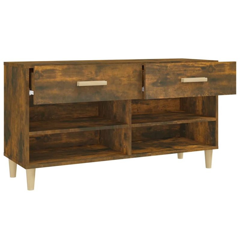 Casa si Gradina - Mobilier - Organizare si depozitare - Organizator incaltaminte - Pantofar, stejar fumuriu, 102x35x55 cm, lemn compozit - Infinity.ro