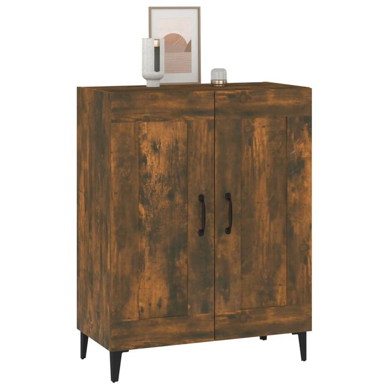 Casa si Gradina - Mobilier - Comode si corpuri - Comode - Servanta, stejar fumuriu, 69,5x34x90 cm, lemn compozit - Infinity.ro