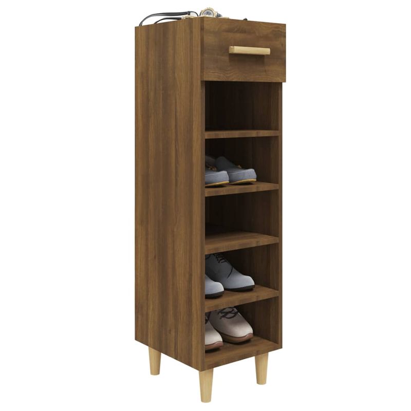 Casa si Gradina - Mobilier - Organizare si depozitare - Organizator incaltaminte - Pantofar, stejar maro, 30x35x105 cm, lemn compozit - Infinity.ro