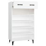 Casa si Gradina - Mobilier - Organizare si depozitare - Organizator incaltaminte - Pantofar, alb, 60x35x105 cm, lemn compozit - Infinity.ro