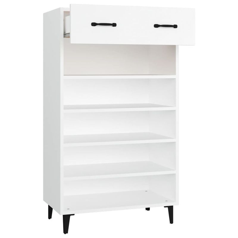 Casa si Gradina - Mobilier - Organizare si depozitare - Organizator incaltaminte - Pantofar, alb, 60x35x105 cm, lemn compozit - Infinity.ro