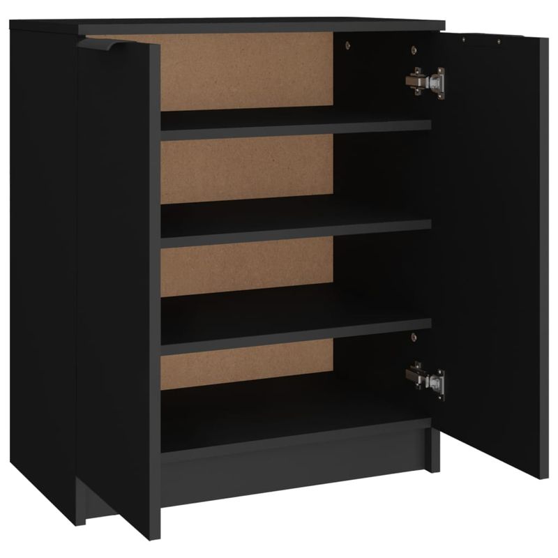Casa si Gradina - Mobilier - Organizare si depozitare - Organizator incaltaminte - Pantofar, negru, 59x35x70 cm, lemn compozit - Infinity.ro
